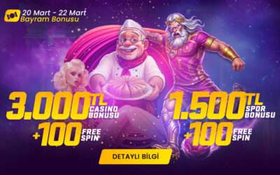 Bayrama Özel %200 Bonus + 100 Free Spin